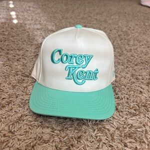 Cream and Mint Corey Kent Trucker Hat